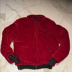 Me Jane Red Bomber Jacket